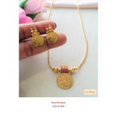 Pendant - Kasu Pendant with Earrings